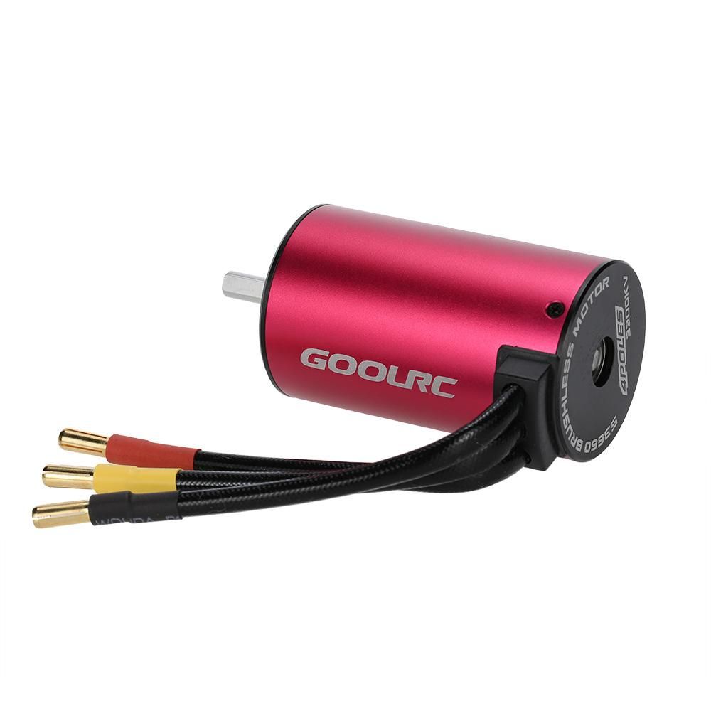 GoolRC S3660 3300KV 4 Poles Brushless Sensorless Motor for 1/10 RC Car Truck
