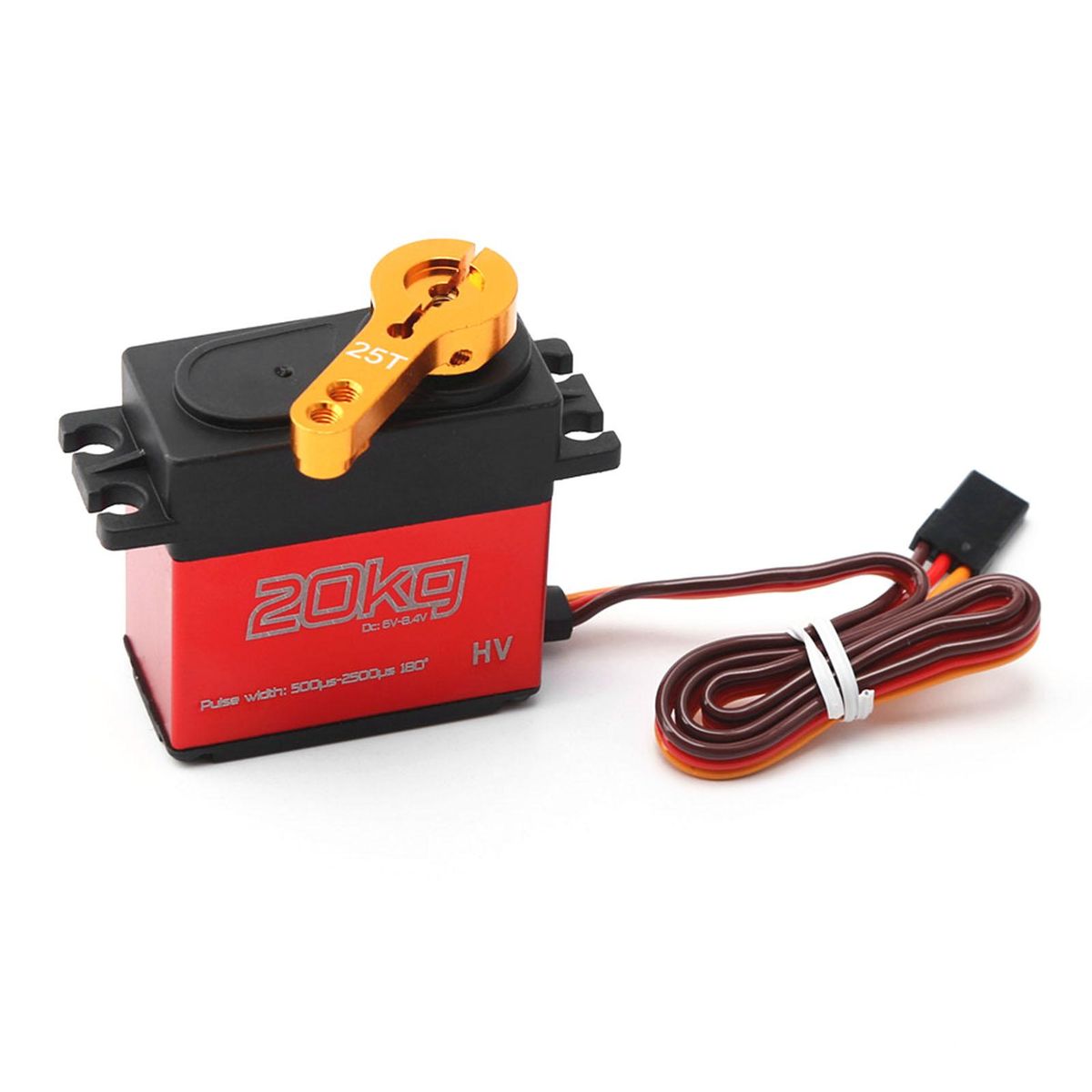 HS3220 Metal Gear Digital Servo High Torque 20kg Waterproof for 1/10 1/8 RC Baja Car Buggy Truck Boat Airplane Helicopter