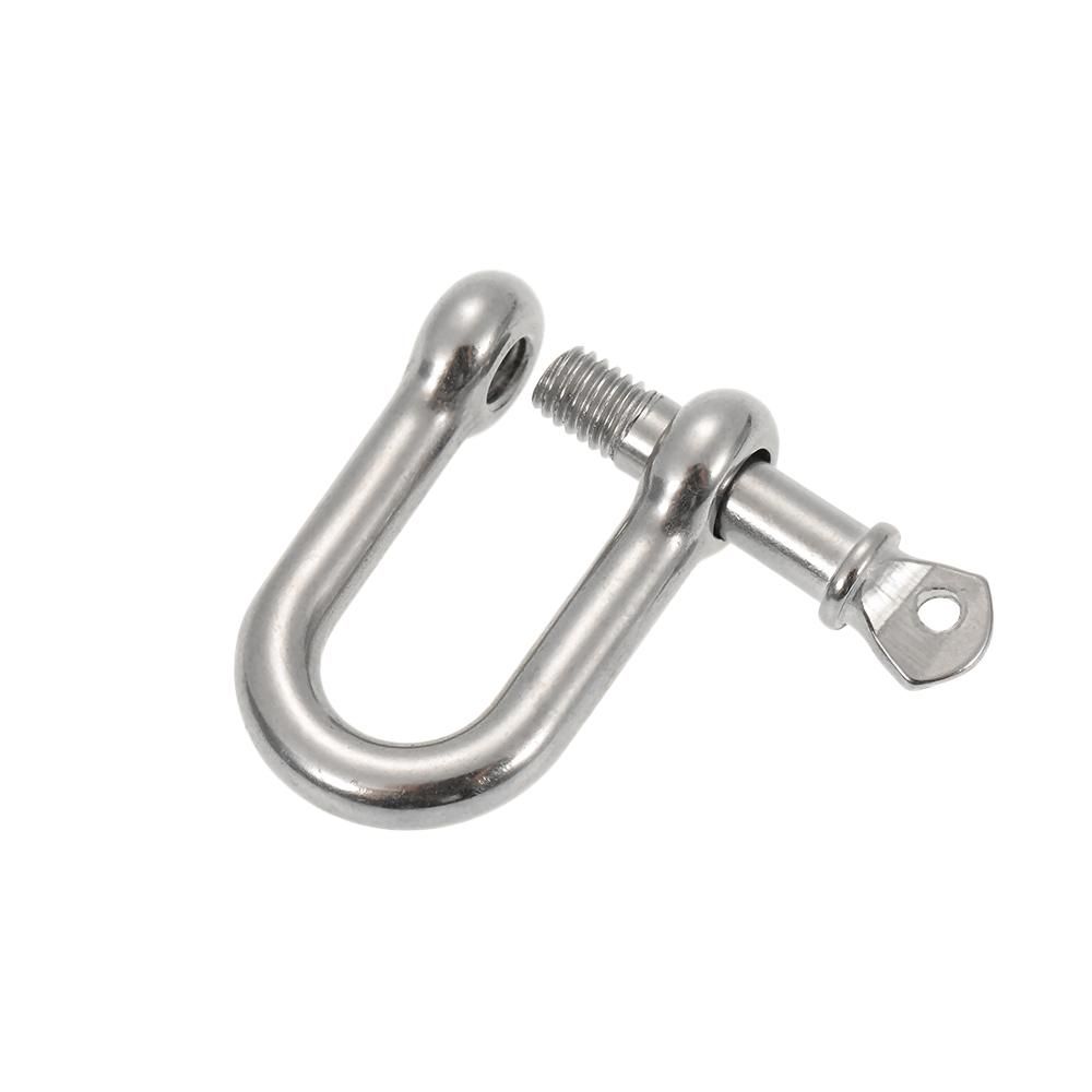 Lixada 10 PCS U Shape Anchor Shackle Outdoor Rope Paracord Bracelet Buckle Stainless Steel