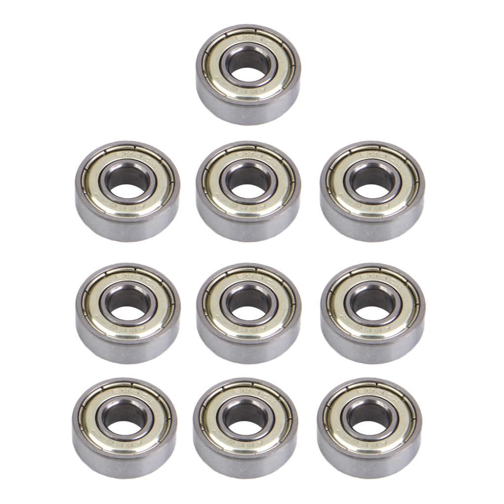 4X 10Pcs 608 Roller Skate Ball Bearings For Skateboard Scooter Hockey