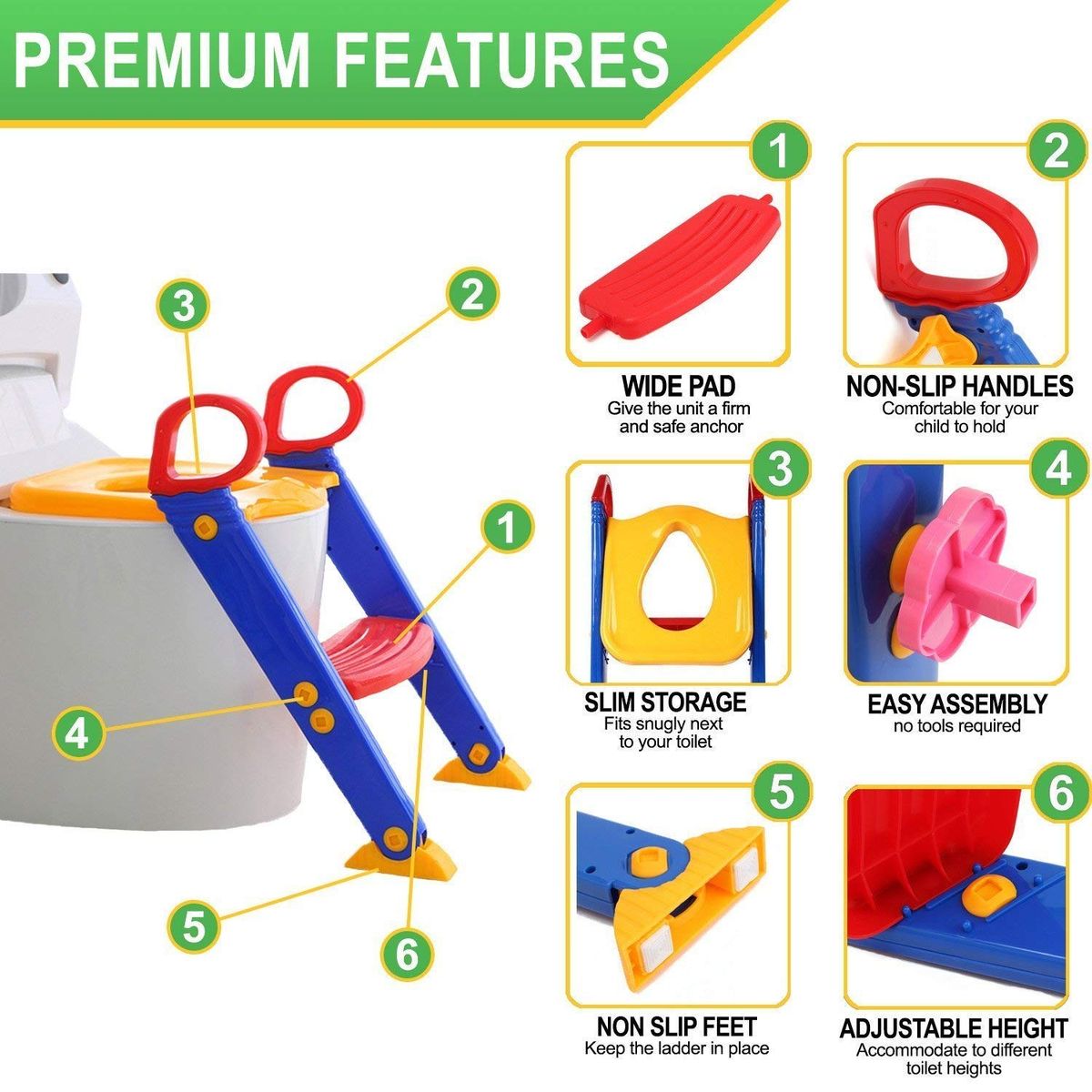 Fordable Children Toilet Ladder