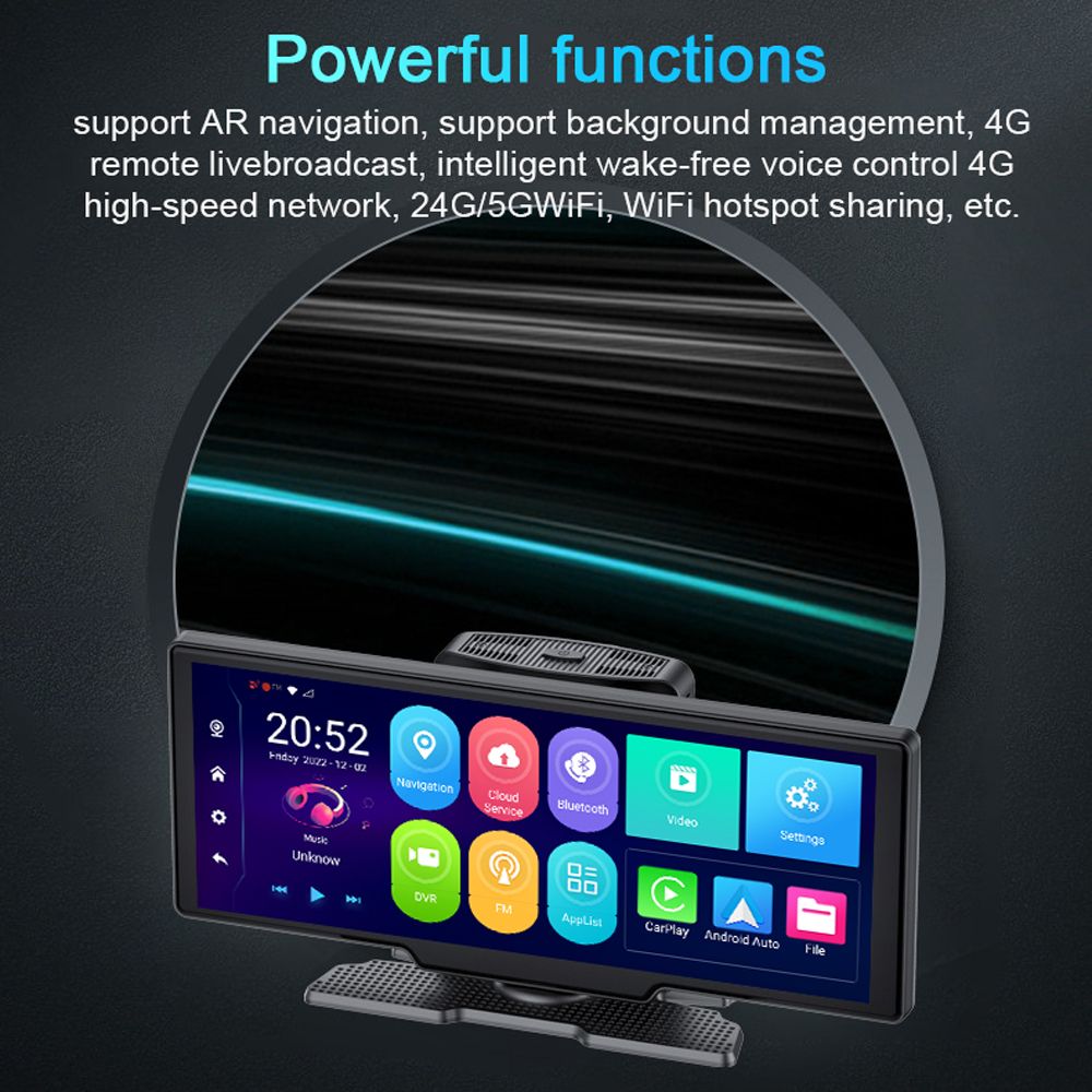 Multi-language Dual Lens Car Video Recorder Auto Dash Cam