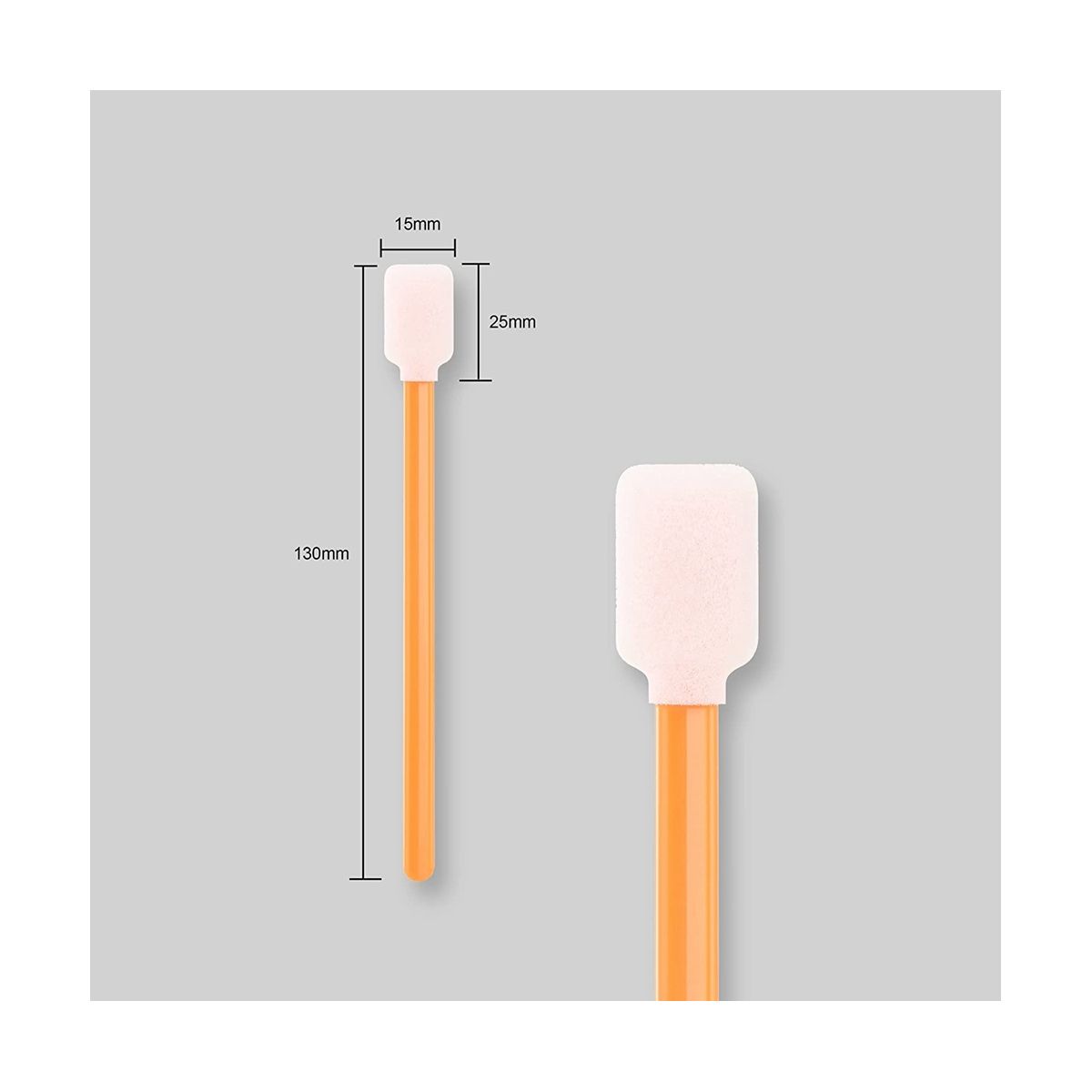 200Pcs Foam Swabs Sticks Cleanroom Detailing Swab Sponge Sticks for Inkjet Printer Optical InstrumentsCamera Sensors