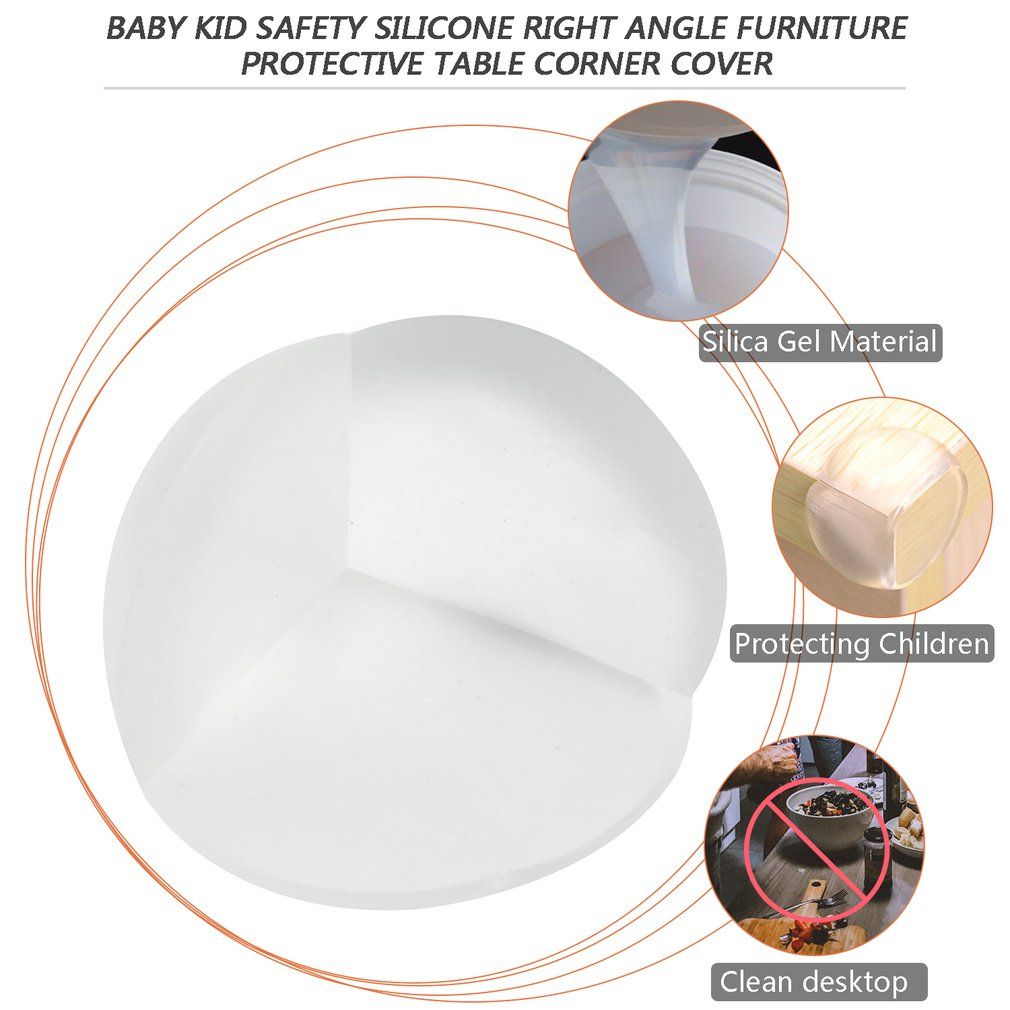 CB Baby Kid Safety Silicone Right Angle Furniture Protective Table Corner Cover