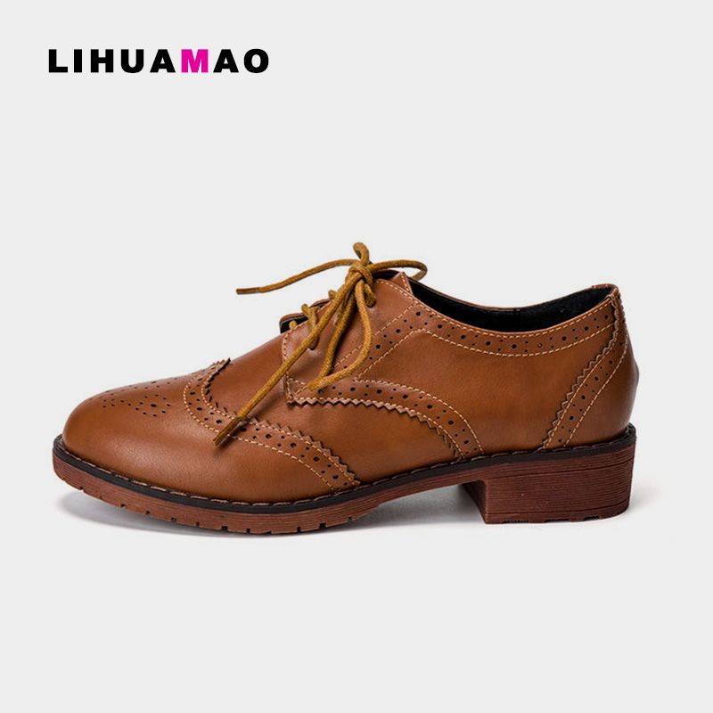 Synthetic Leather Flat Shoes For Women