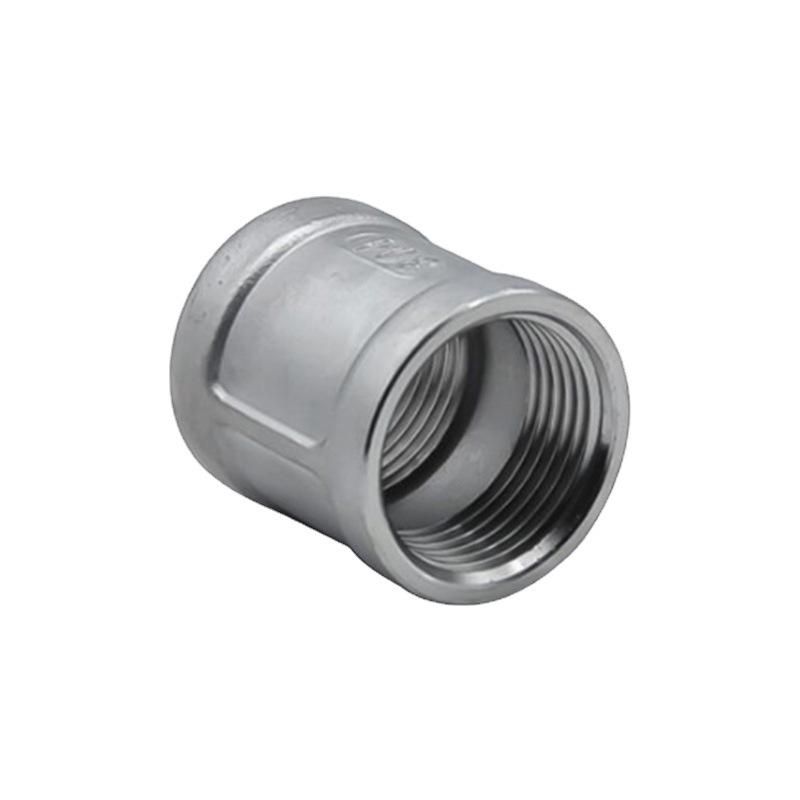 304/316 Stainless Steel Wire Mouth Straight-through Internal Thread Straight-through Stainless Steel Straight-through Pipe Fittings 4 Points 6 Points 1 Inch 2 Inches