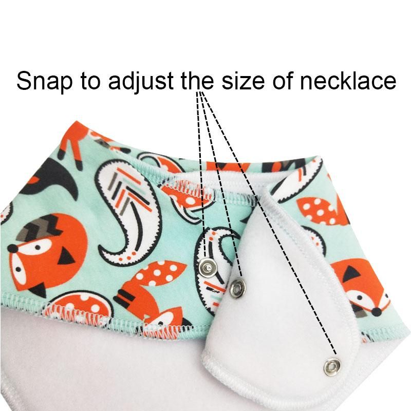 4PCS Cotton Cartoon Child Baberos Bandana Bib
