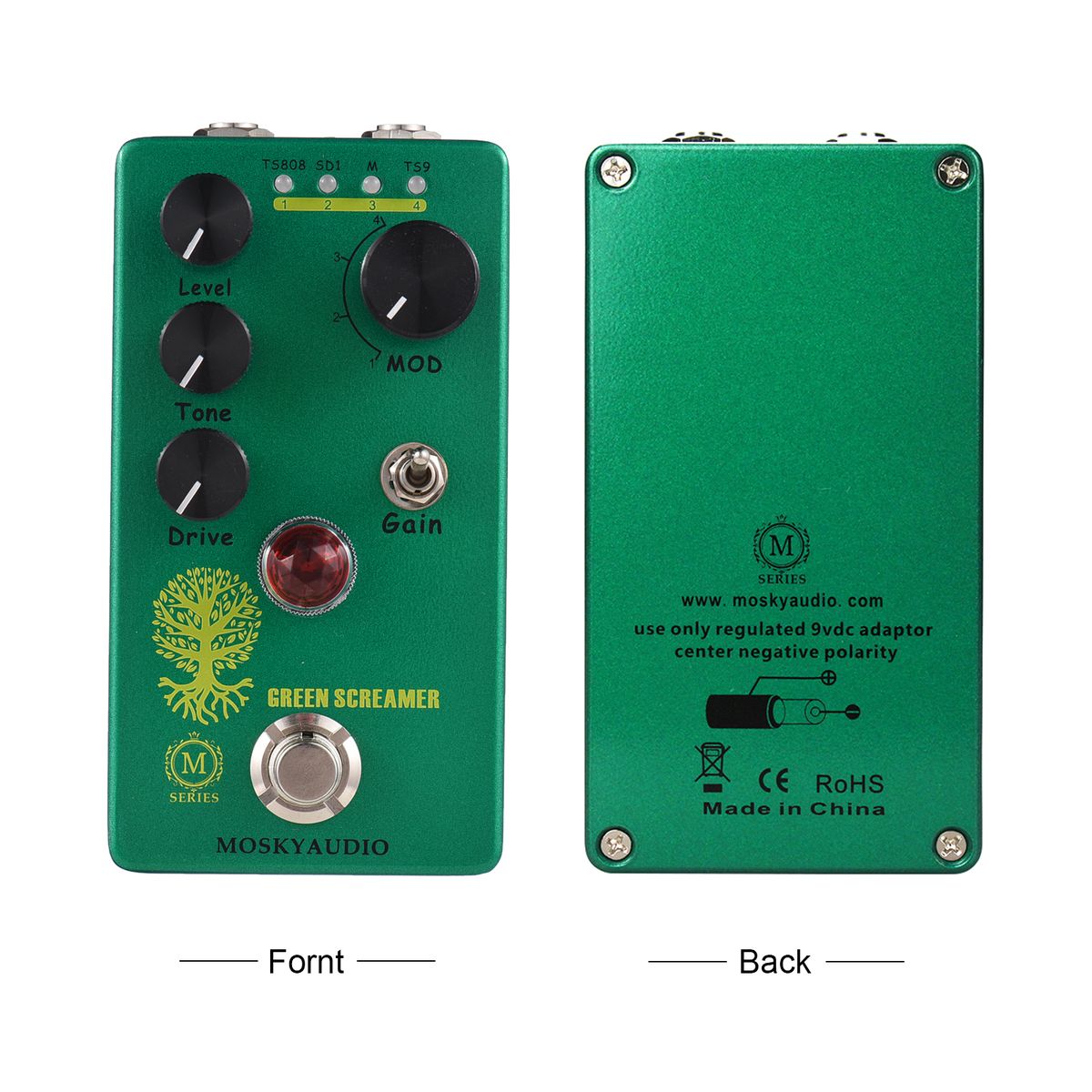MOSKYAudio Booster/Overdrive Guitar Effect Pedal 4 Mode