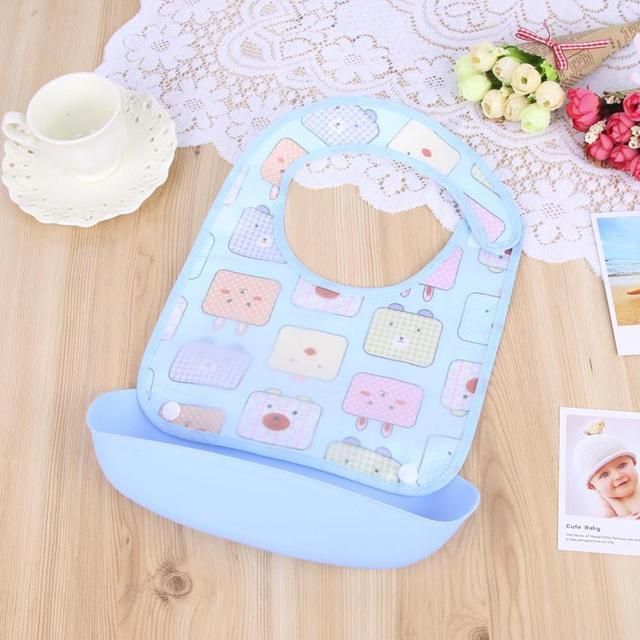 4PCS Waterproof Feeding Apron Saliva Towel Bib