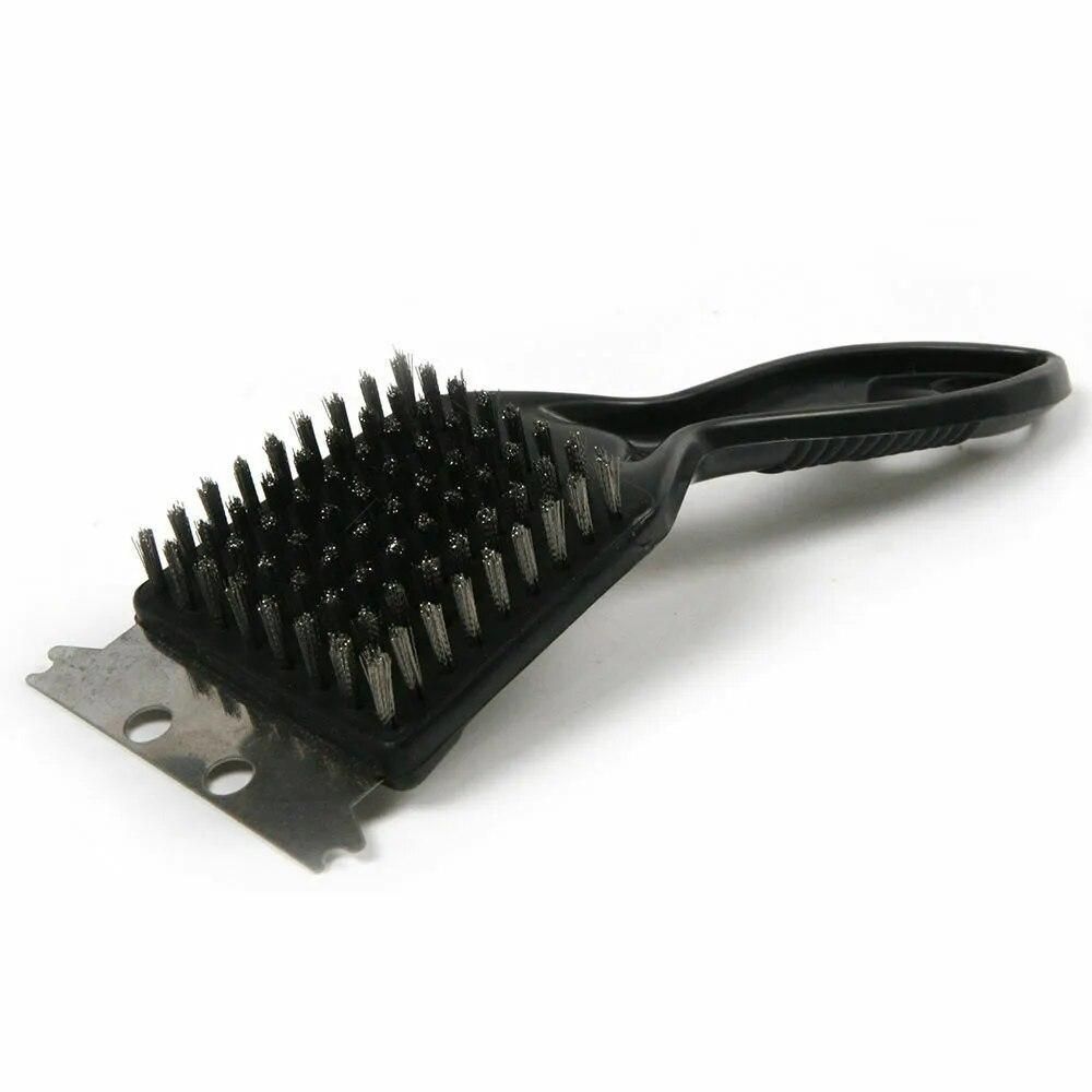 Stainless steel Wire Barbecue Cleaning Brush Oven Grill Heavy Duty Steel Scraper Brushes Household Kitchen BBQ Brushing Tools