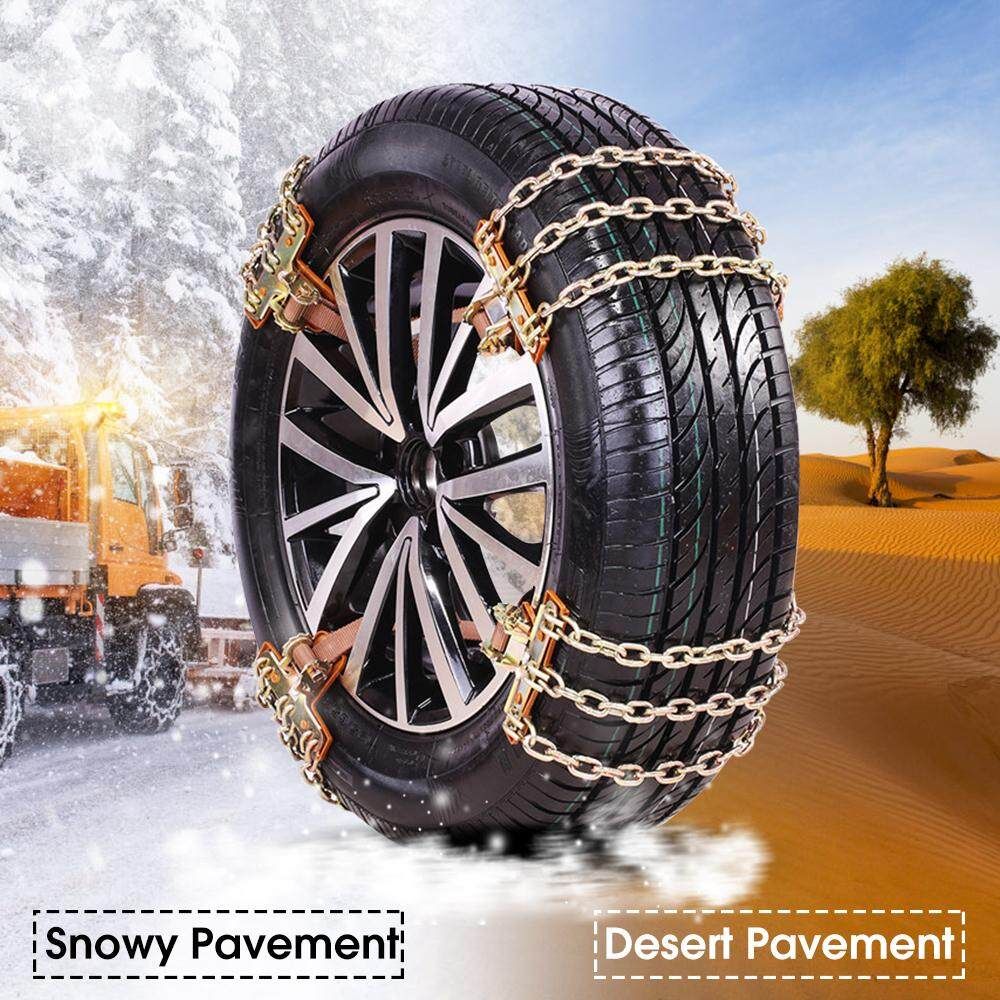 1/3PCS Durable Steel Car Truck Balance Anti-skid Snow Ice Mud Tire Chain Size S