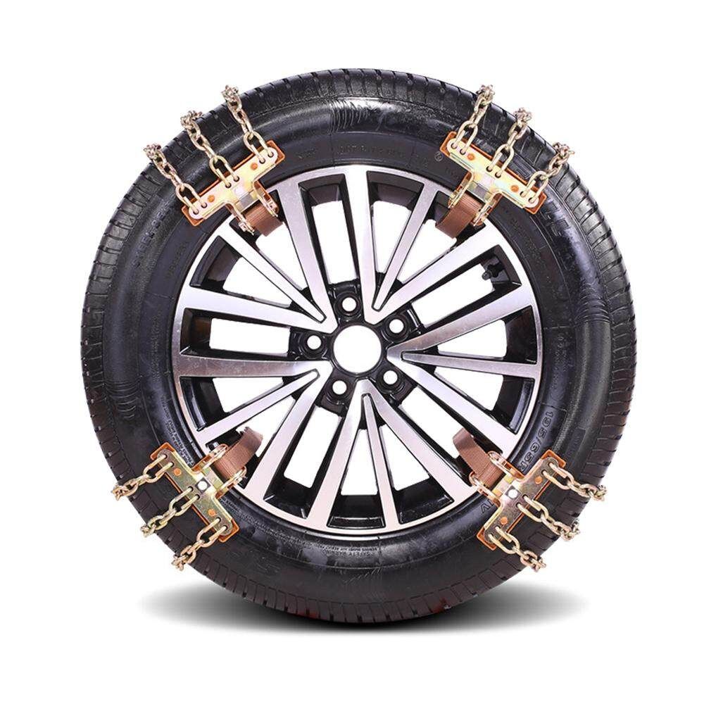 1/3PCS Durable Steel Car Truck Balance Anti-skid Snow Ice Mud Tire Chain Size S