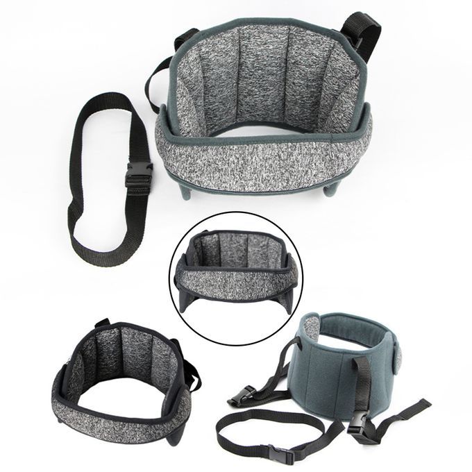 Baby Sleep Belt Kid Car  Head Support Safety Seat Child Gray