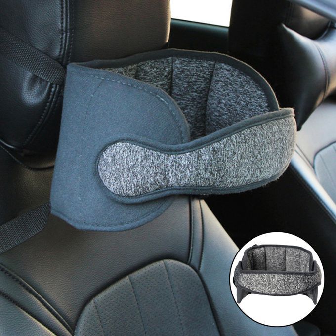 Baby Sleep Belt Kid Car  Head Support Safety Seat Child Gray