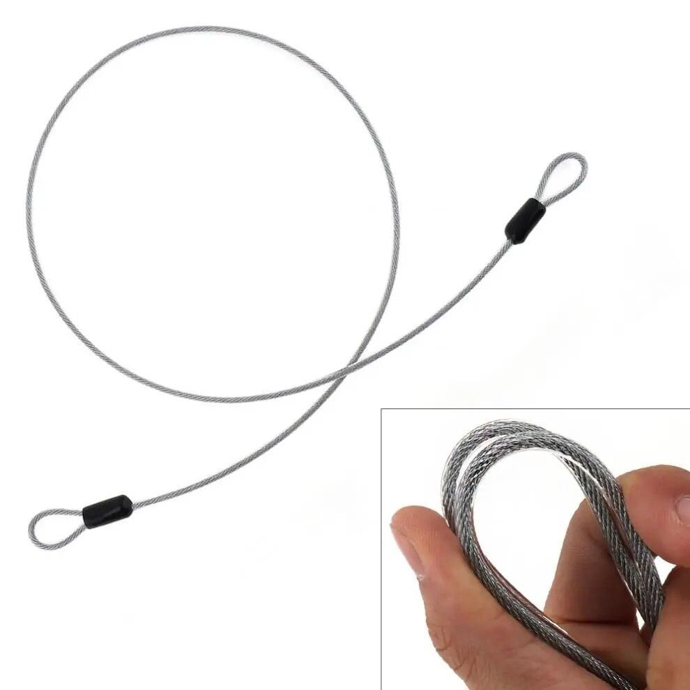 100cm Durable Stainless Steel Bike Lock Wire Rope with Multiple Uses and High Strength for Motorcycle / Electric Bicycle