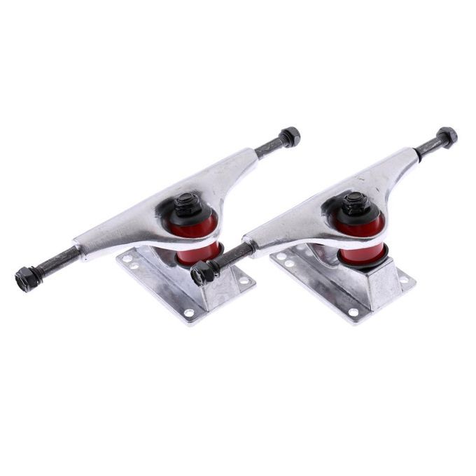 Lightweight Aluminium 5" Skateboard Trucks With ABEC Bearings & Grip