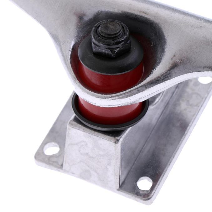 Lightweight Aluminium 5" Skateboard Trucks With ABEC Bearings & Grip