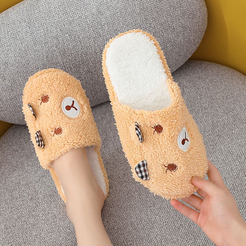 Soft Warm Fuzzy Cozy Ladies Men Indoor Slippers