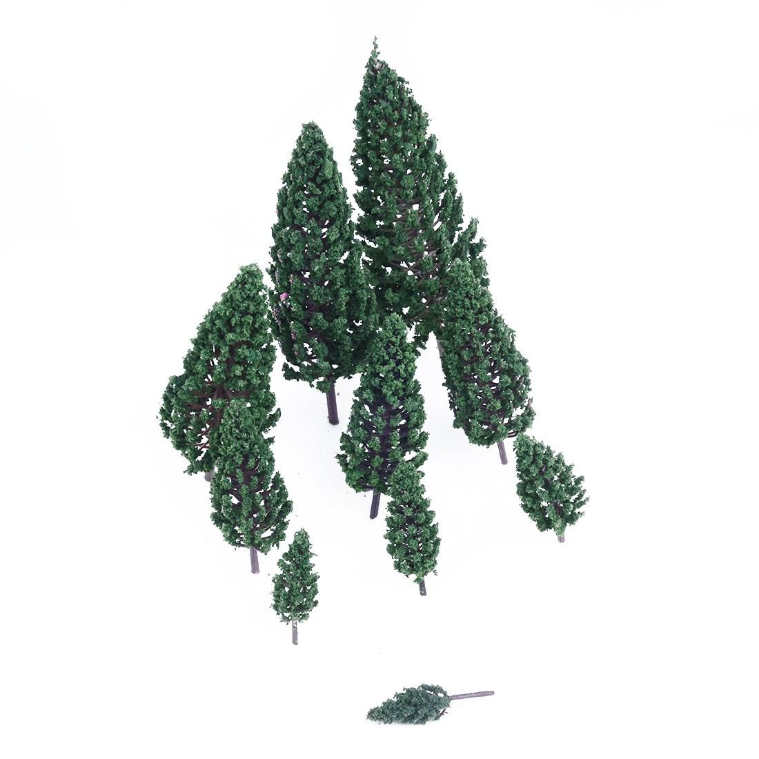 10Pcs 1.9 inch - 6.3 inch Train Set Scenery Landscape Model
