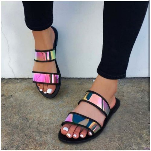 Women Exquisite Dazzling Slide Slippers