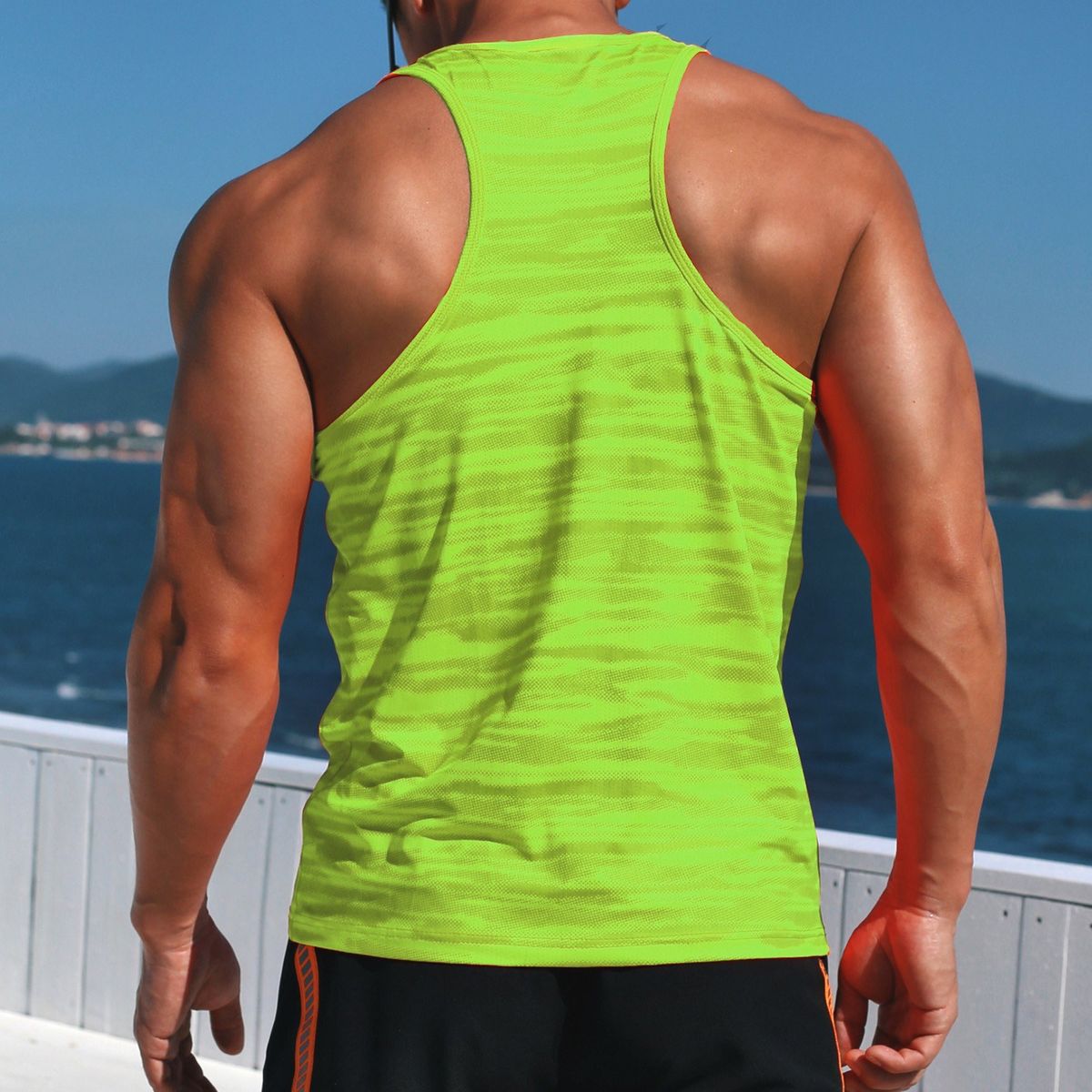 Men Sports Tank Top Sleeveless Loose Fit Quick-dry