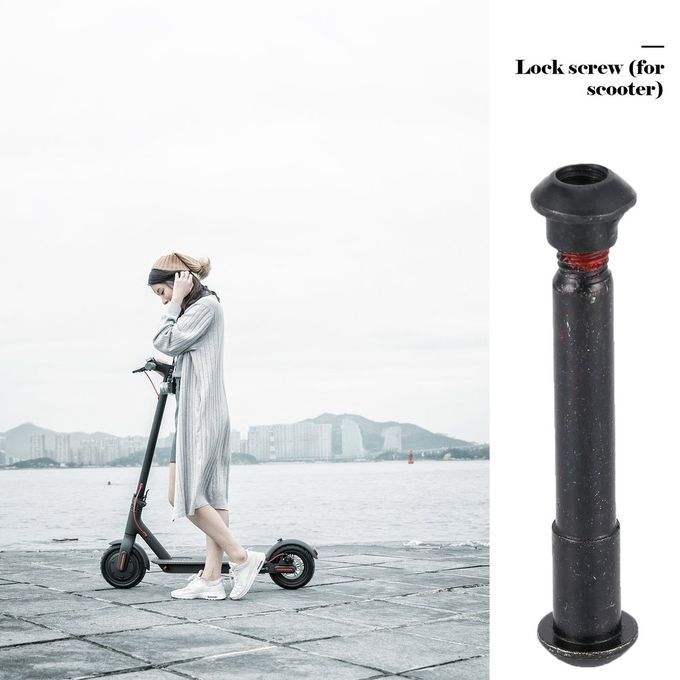 Hinge Pin Hardened Lock Screw Folding Hook For Millet Scooter Black