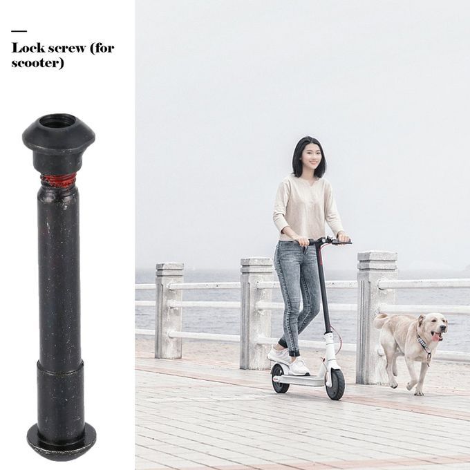 Hinge Pin Hardened Lock Screw Folding Hook For Millet Scooter Black