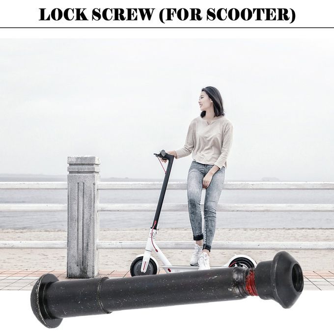 Hinge Pin Hardened Lock Screw Folding Hook For Millet Scooter Black