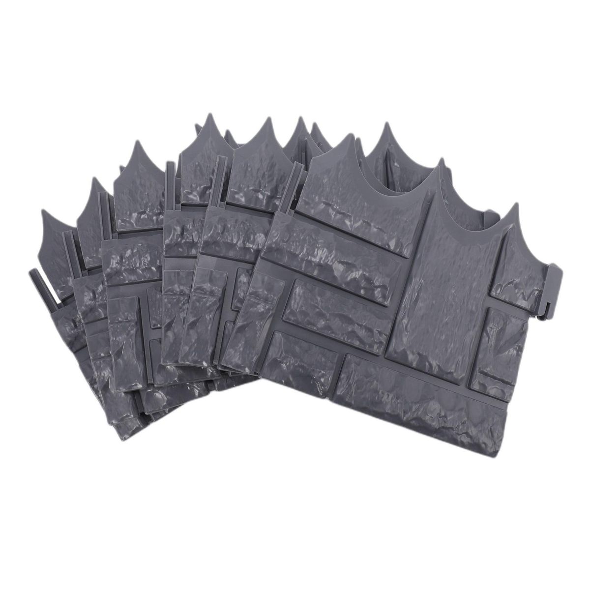 6Pcs Garden Fence Plastic Fencing Lawn Grass Edging Barrier