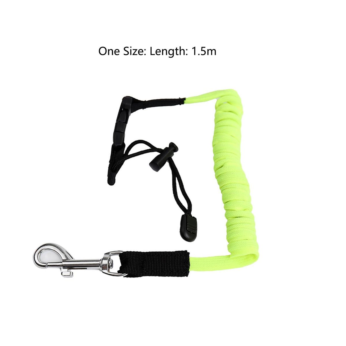 Fishing Rod Tie Rope Surfboard Ankle Paddle Leash Yellow Green