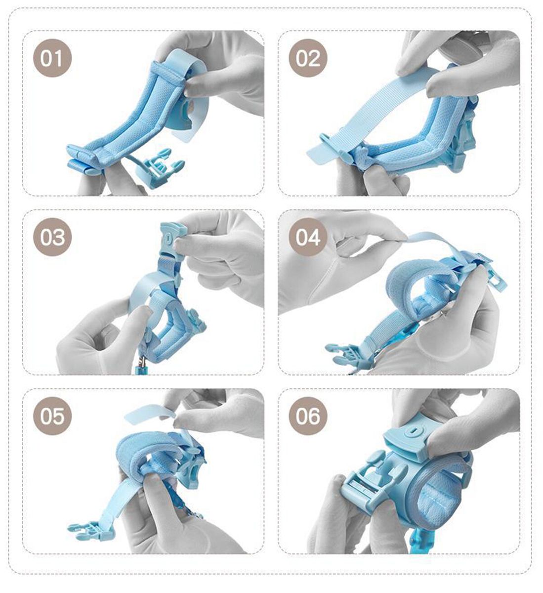 Adjustable Kids Safety Harness Child Wrist Leash Anti-lost Link Children Belt Walking Assistant Baby Walker Wristband Blue Reflective 1.5m