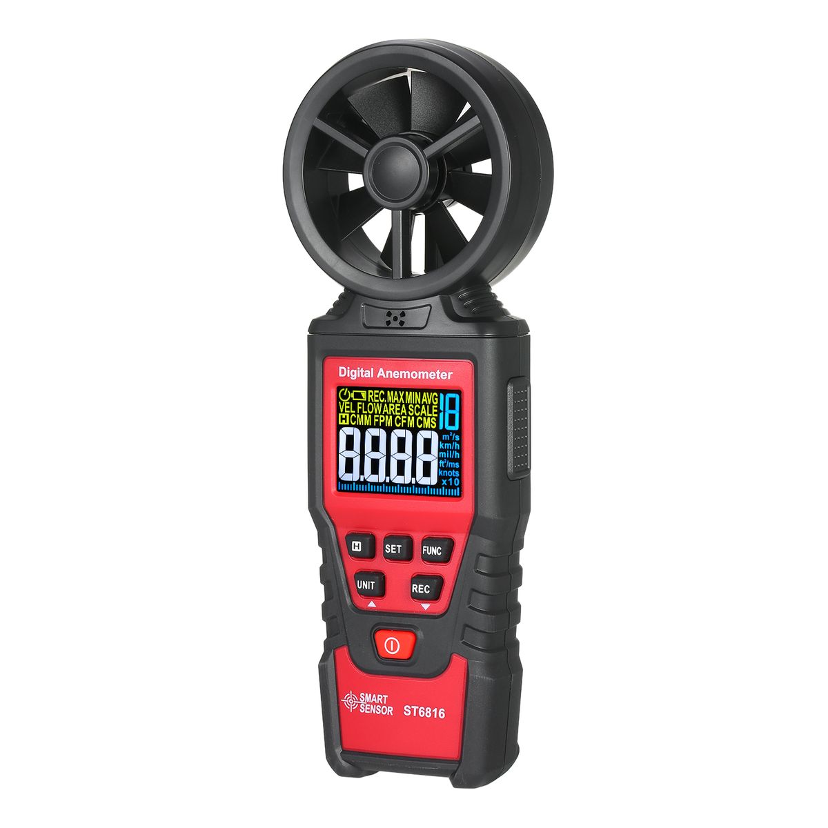 SMART SENSOR ST6816 Handheld Digital Anemometer Wind Speed