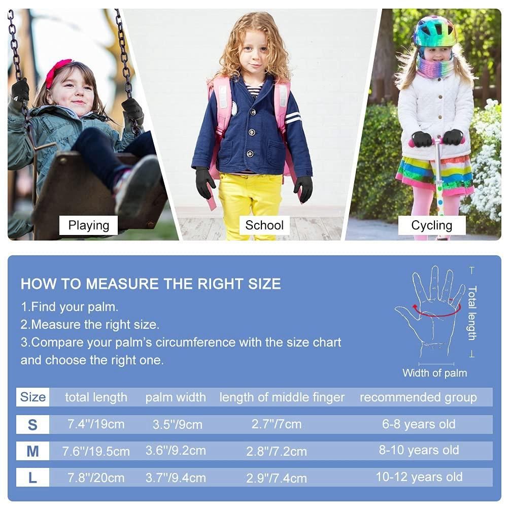 Childrens Winter Gloves Kids Warm Touchscreen Winter Gloves