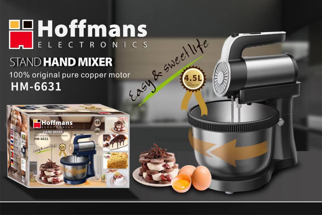 New Hoffmans Super Electric 4.5L Cake/Food/Bread Stand Mixer