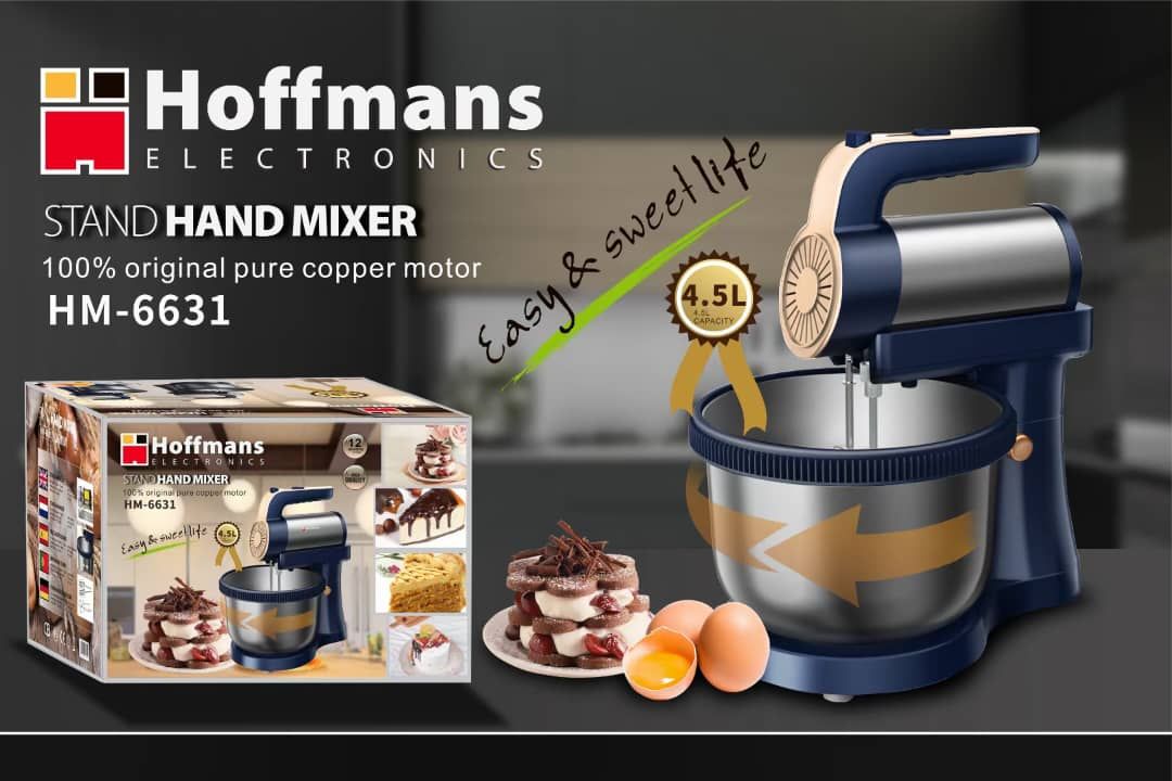 New Hoffmans Super Electric 4.5L Cake/Food/Bread Stand Mixer