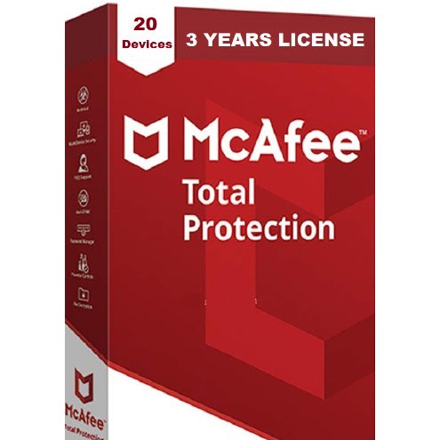 Mcafee Total Protection 2021-20 Device -3 Years License