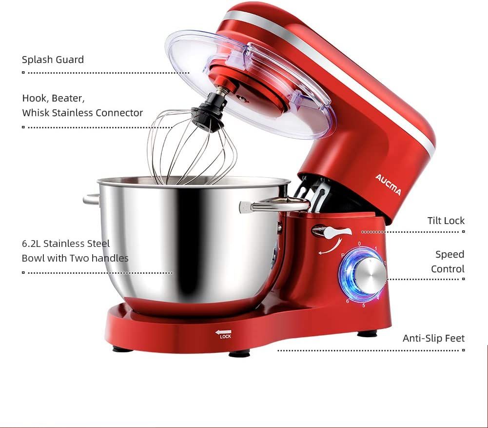 Multipurpose 5.5 Litres Cake And Stand Mixer - 1200W