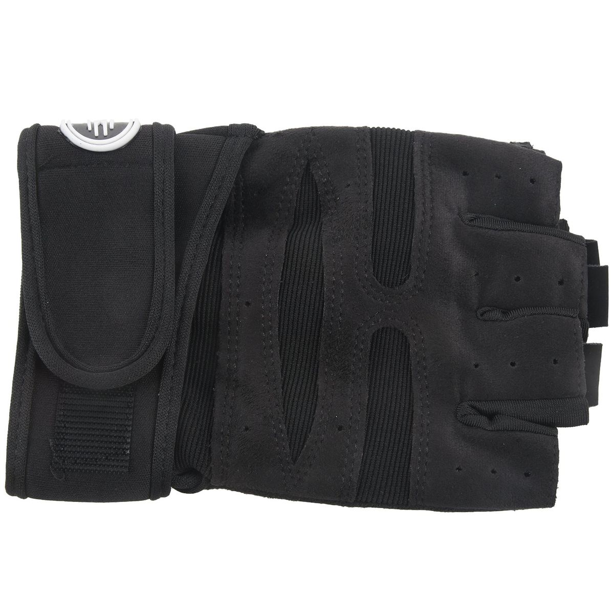 Men Half Finger Bicycle Gloves Anti-Skid Soft Black