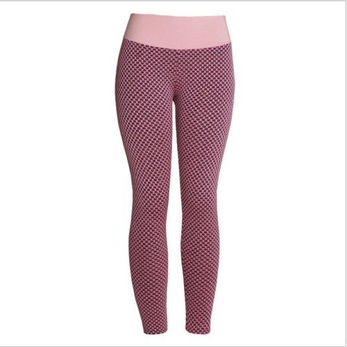 Plus Size Tik Tok Tiktok Honeycomb Bubble Textured High Waist Hip Lift Tights Fitness Sports Yoga Pants For Women(#green)
