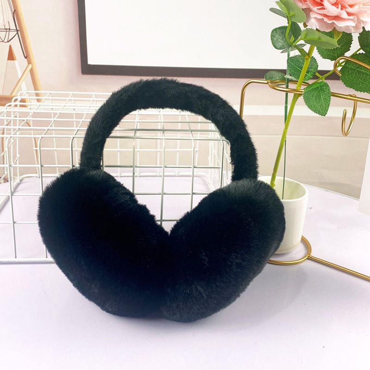 Earmuffs Winter Thickened Ear Covers Warmer Black