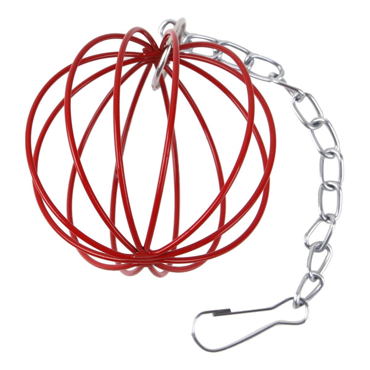 Grass Ball Rack Small Metal Hamster Grass Ball Rack Red