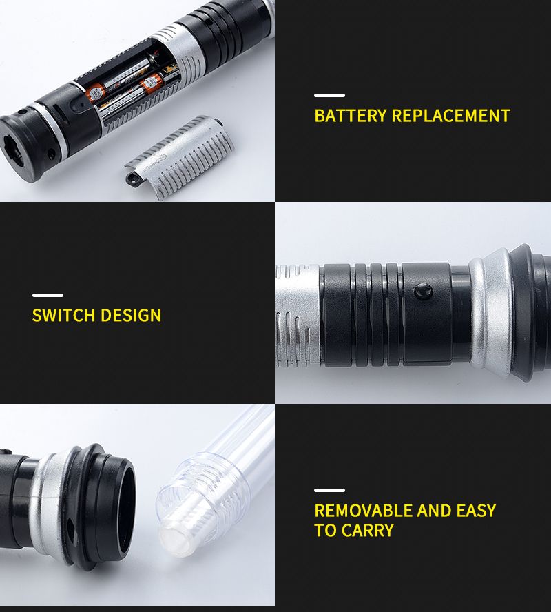New Telescopic Lightsaber Toy Cosplay Luminous Music Star  Boys Gift