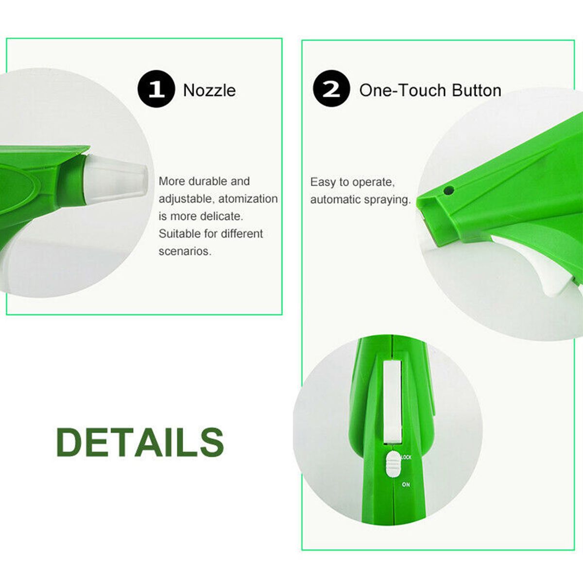 Mini Electric Handheld Sprayer With 1L Bottle Automatic