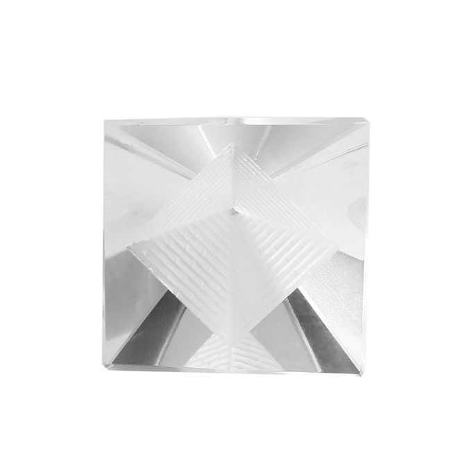 Artificial Egyptian Clear K9 Crystal Quartz Pyramid Home Desk Decoration