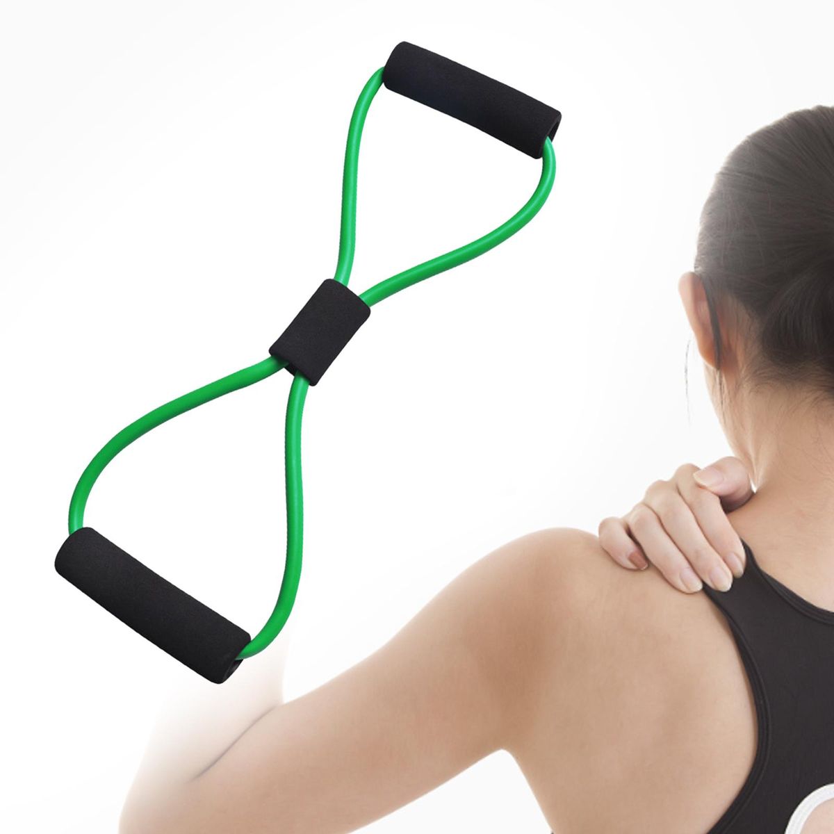 Exercise  For Shoulder Back Foot Leg 8 Shaped Green