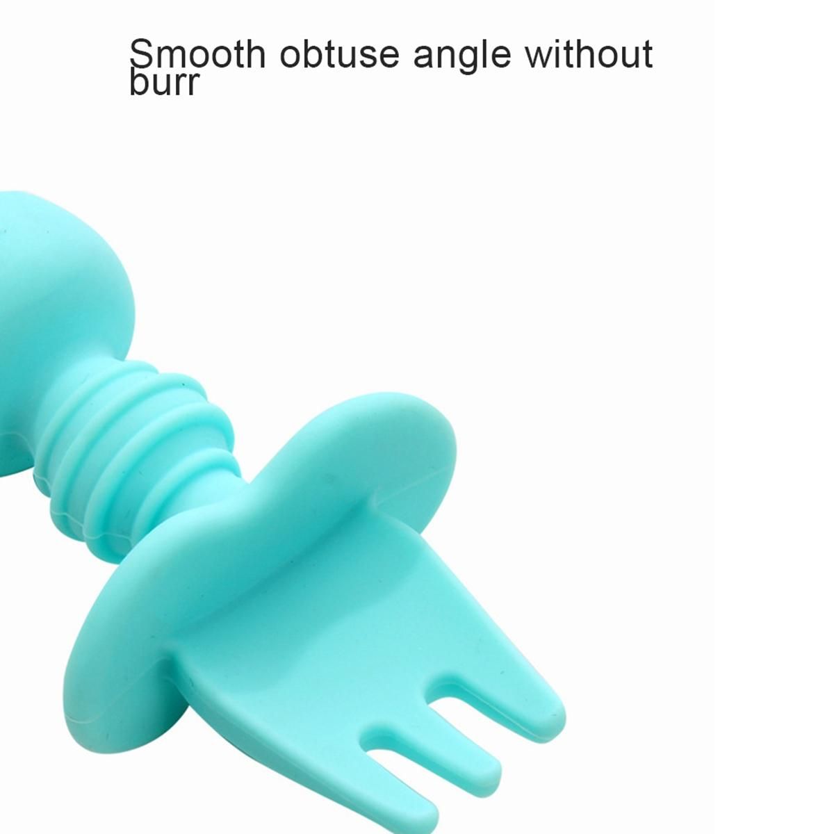 Silicone Short-Handled Spoons, Baby Food Training, Baby and