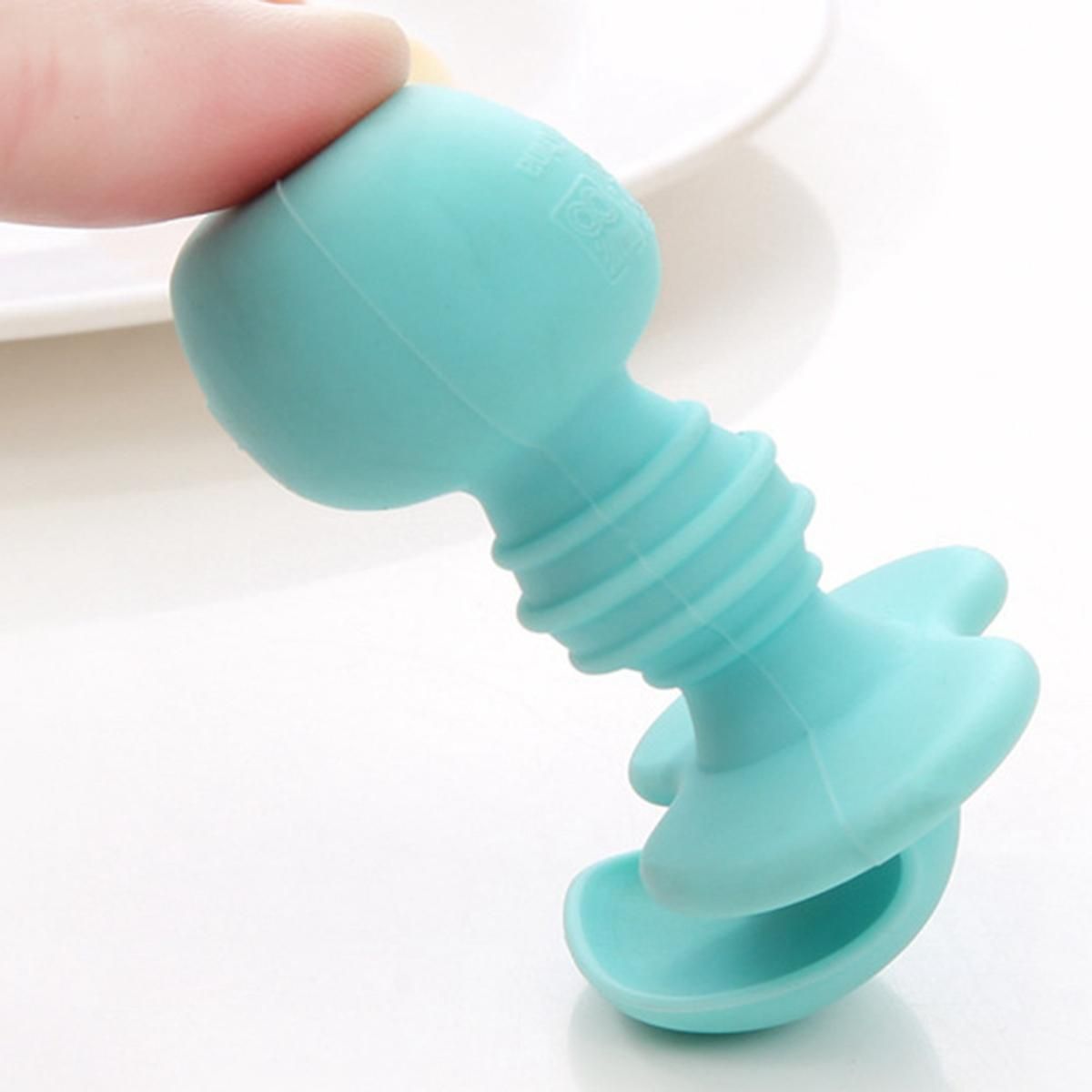 Silicone Short-Handled Spoons, Baby Food Training, Baby and