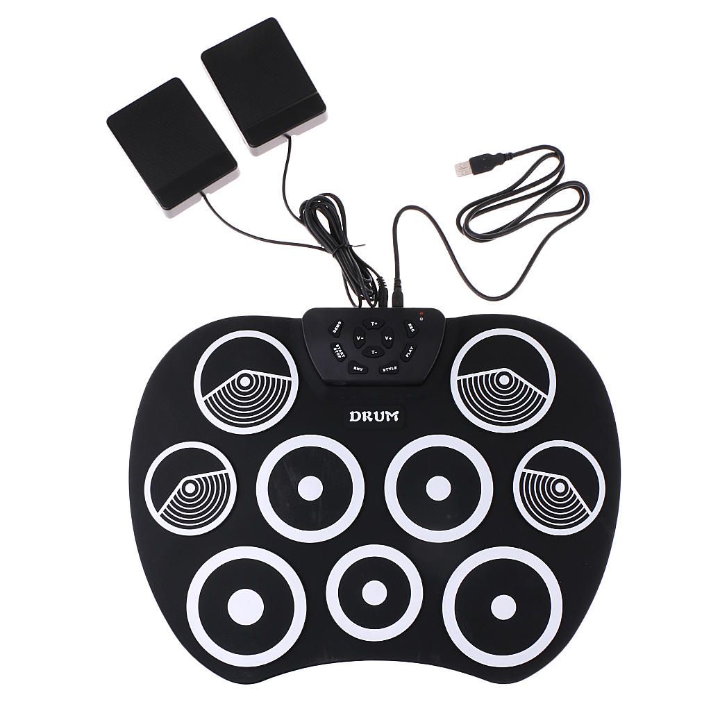 1 Set Drum Electronic Drum 9 Pads Children\'