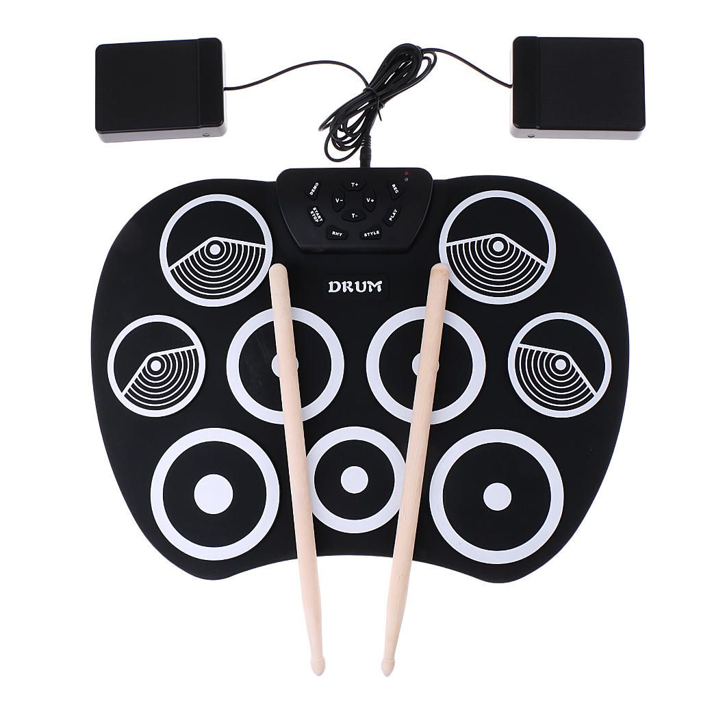 1 Set Drum Electronic Drum 9 Pads Children\'