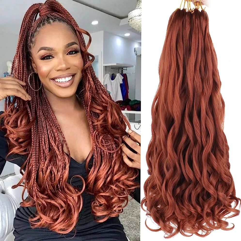 28inch French Curl Braiding Hair Extension Color 350